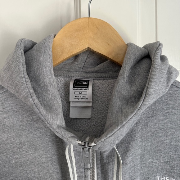 The North Face, gray, zip up hoodie, Size Small - Picture 2 of 3